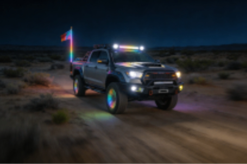 Super Bright Solar Flag Pole Light, 36 LED Flagpole Topper Light with 2200mAh Battery, Dusk to Dawn Illumination for 25 Ft Flagpoles