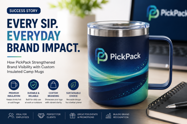 How PickPack Strengthened Brand Visibility with Custom Insulated Camp Mugs