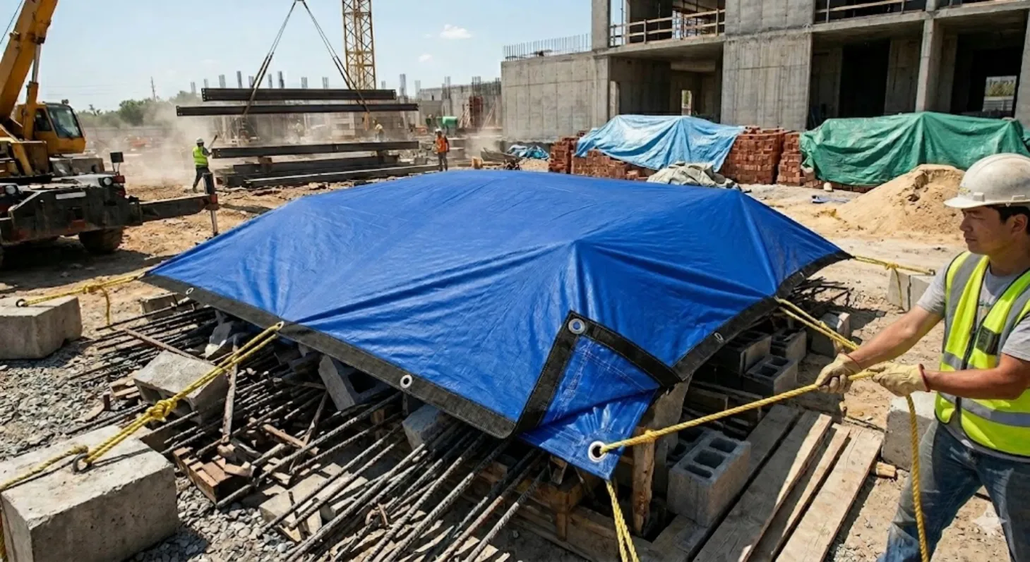 tarp in construction applition