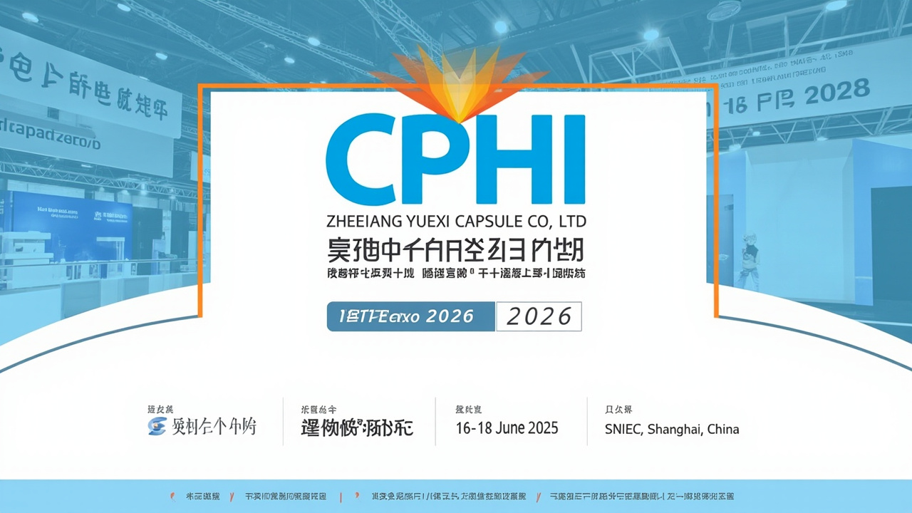 浙江越溪胶丸有限公司即将亮相 CPHI China 2026,诚邀您莅临 E6D51 展位