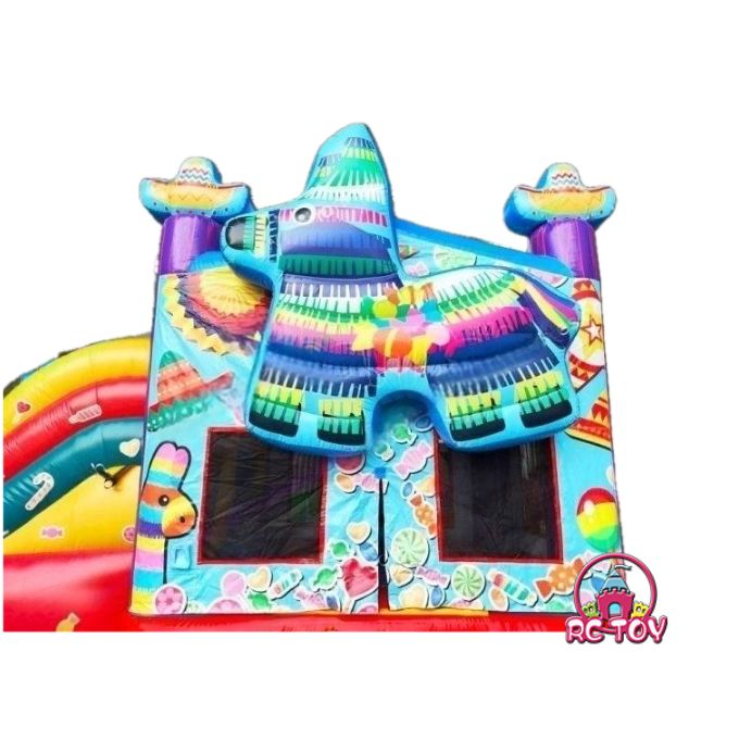 Mexican Fiesta Piñata Inflatable Combo Slide Manufacturer (2)