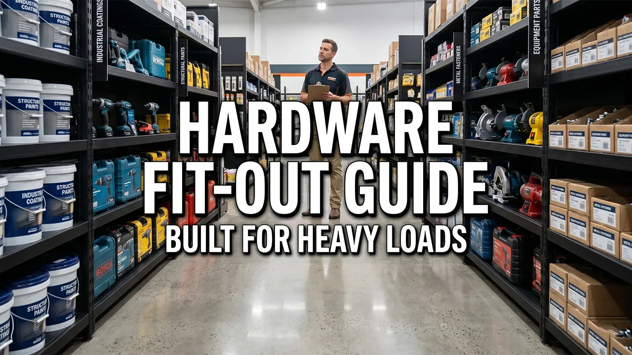 Modern hardware store interior