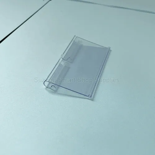 Clear Plastic Flip-Scan Label Holder for T-Bar Hooks