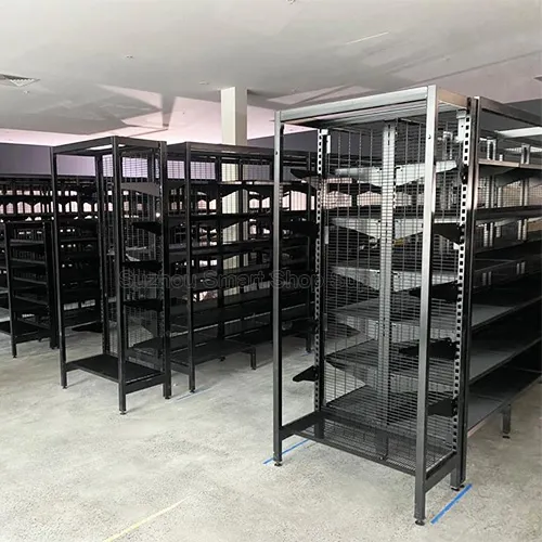 Heavy-Duty Australian Standard Double-Sided Outrigger Gondola Shelving