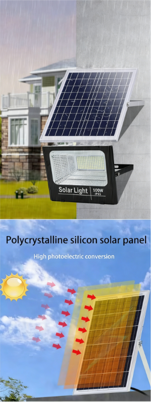 Energy Saving Ip65 Waterproof LED Solar Flood Light Outdoor