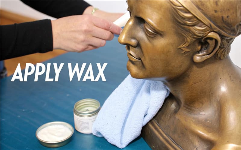 how-to-clean-bronze-statues-applying-wax
