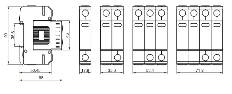 ZPU5-T2-40AC installation size