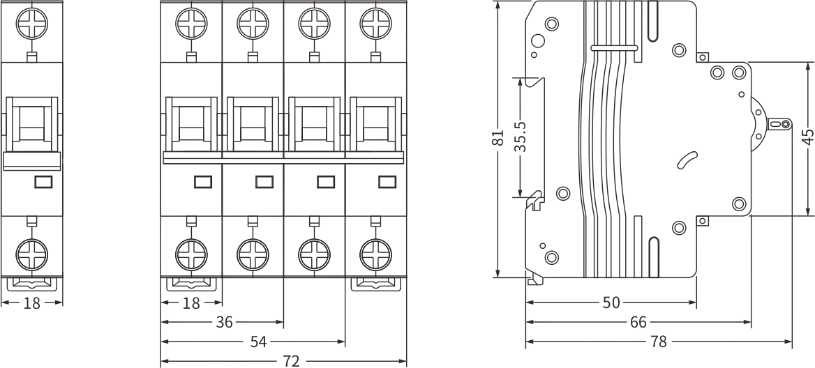 ZPM1-63 installation size