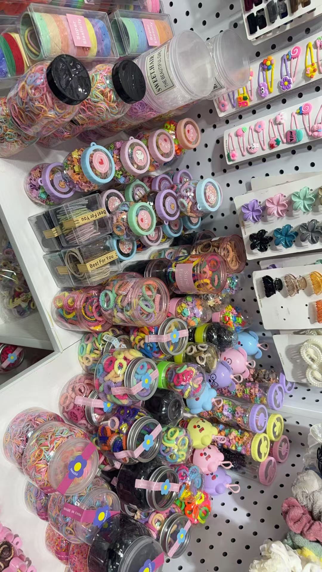 Kids Hair Ties Set with Cute Storage Box