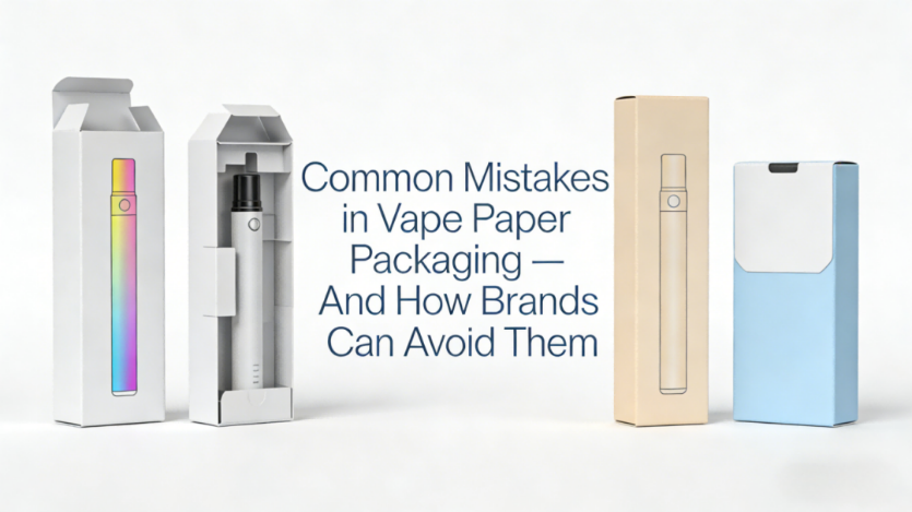 Common Mistakes in Vape Paper Packaging — And How Brands Can Avoid Them