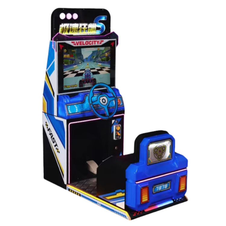 Interactive Motion Kids Racing Machine - 3D Car Driving Arcade Game 4