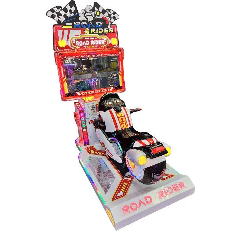 Kids Coin-Operated Motorcycle Racing Simulator - Interactive Superbike Arcade Game 2