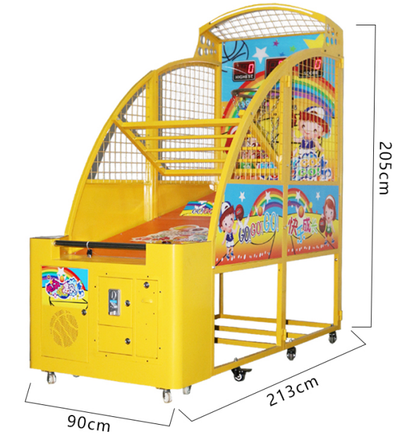 Small Cute Shape Coin-Operated Arcade Basketball Machine for Children Over 6 Years 110-240V