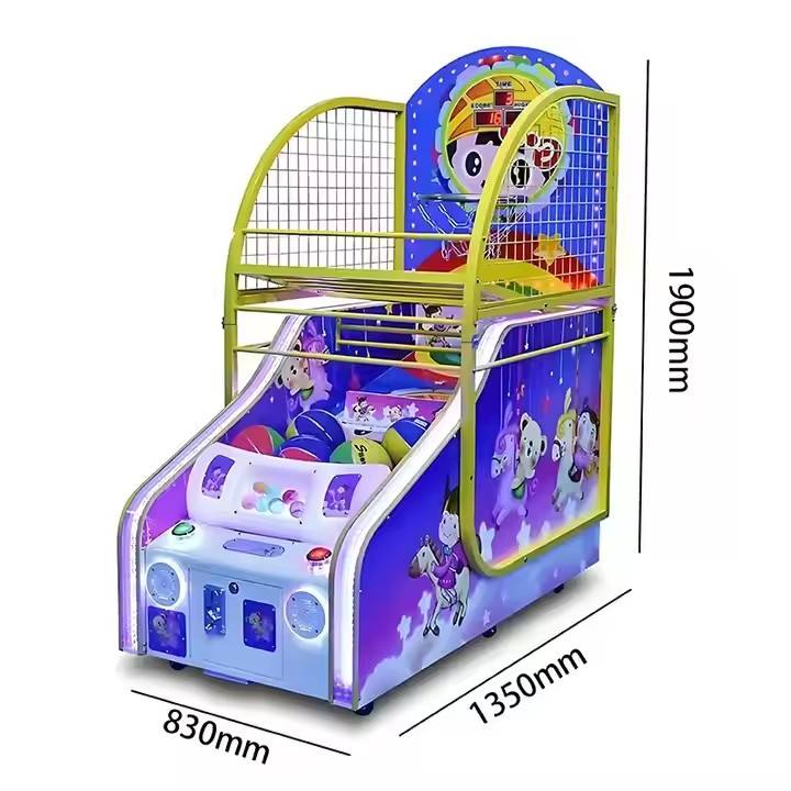 Small Cute Shape Coin-Operated Arcade Basketball Machine for Children Over 6 Years 110-240V 5