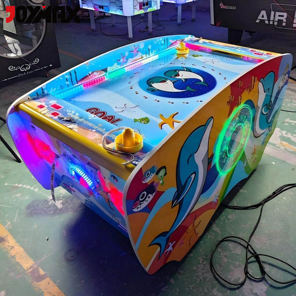 LED Glow Kids Air Hockey Machine - Interactive Neon Arcade Table 3