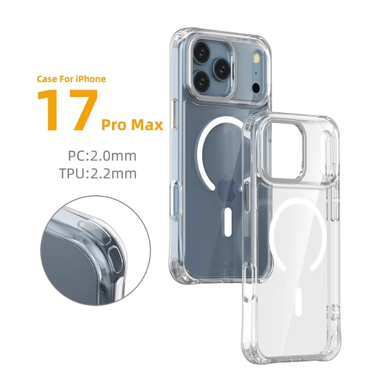 iFunSmart Anti-Yellow Bayer Material Hybrid ShockProof MagSafe Case for iPhone 17 Pro Max
