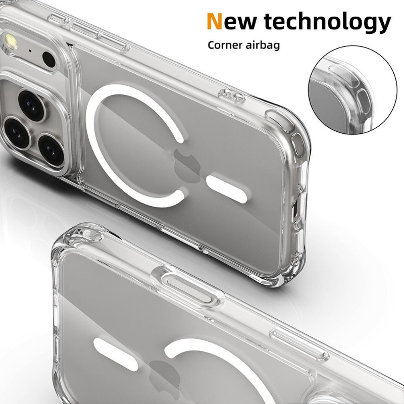 iFunSmart Anti-Yellow Bayer Material Hybrid ShockProof MagSafe Case for iPhone 17 Pro Max