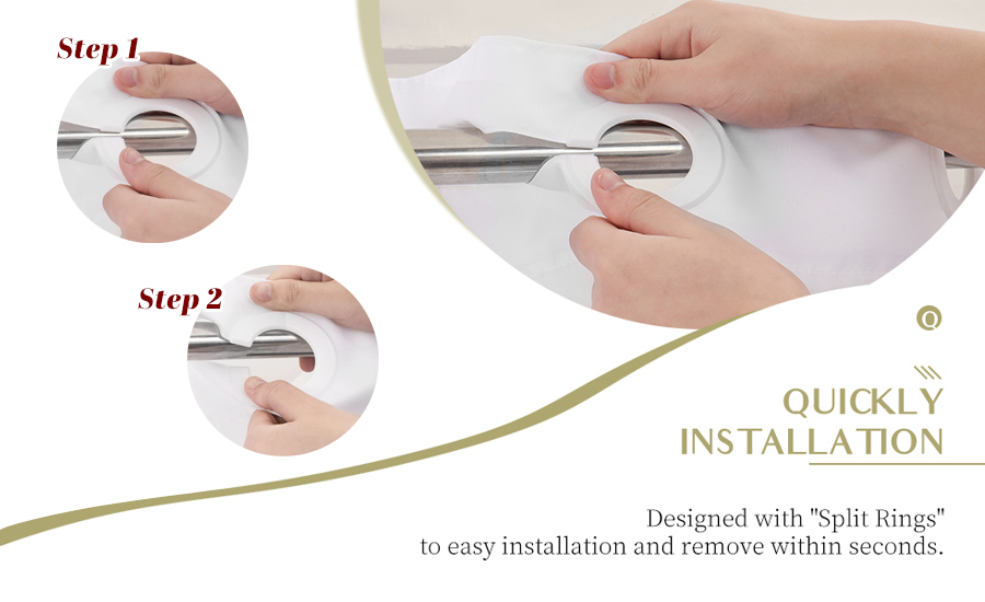 Hookless Shower Curtain 2