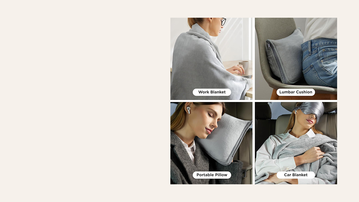 Wholesale Travel Blanket Sets with Custom Logo