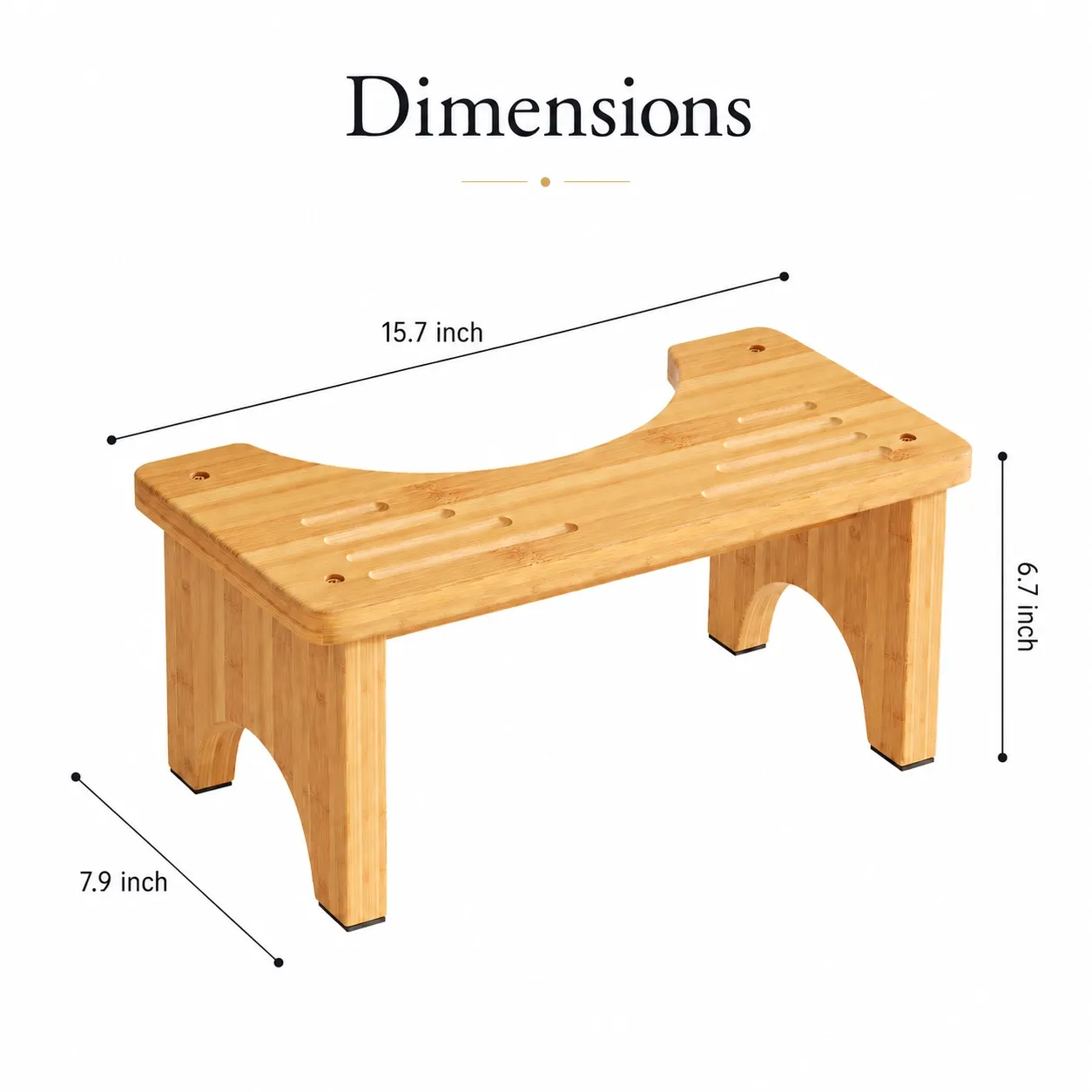 bamboo squatting stool