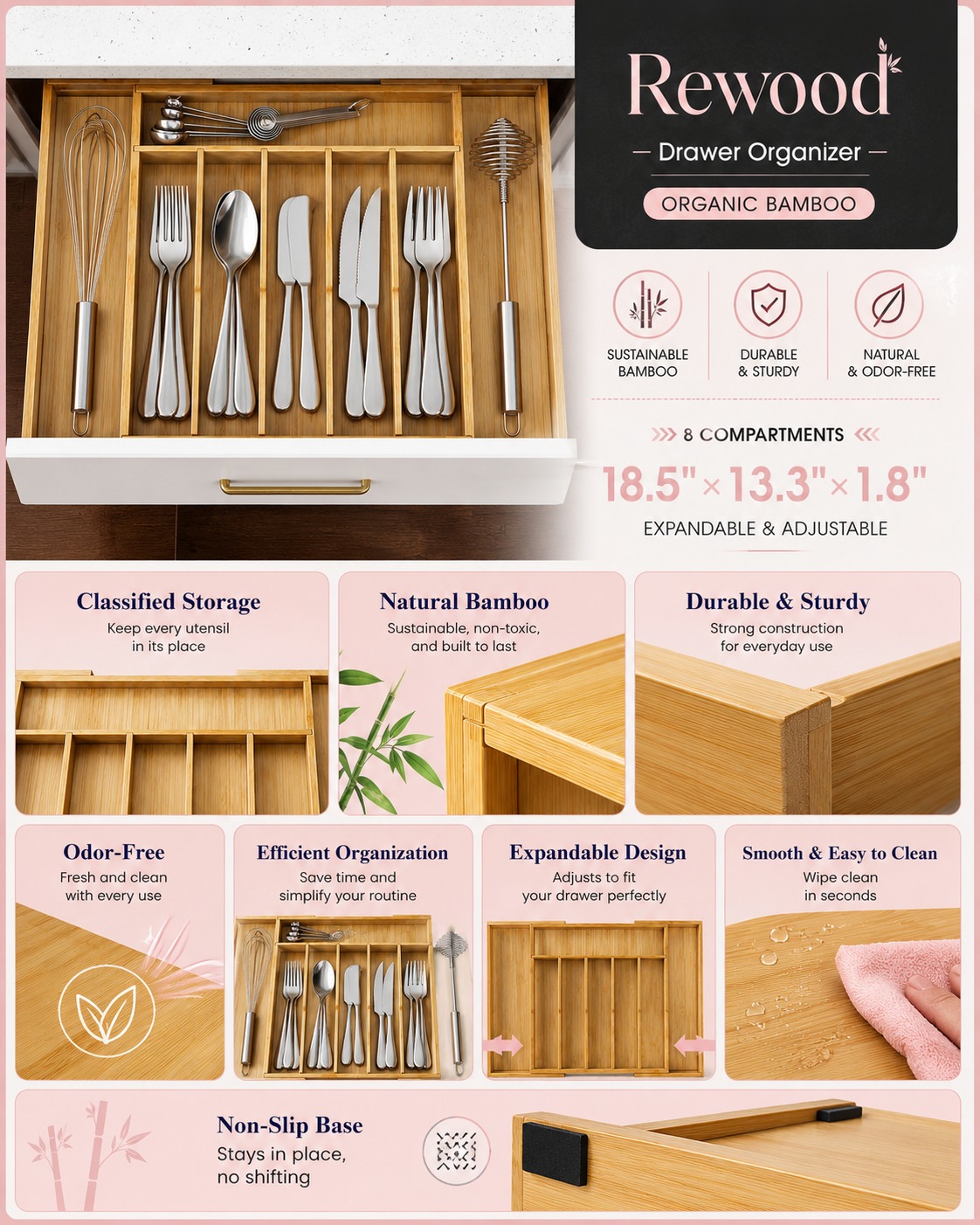 rewood-bamboo-cutlery-drawer-organizer-features-natural-bamboo