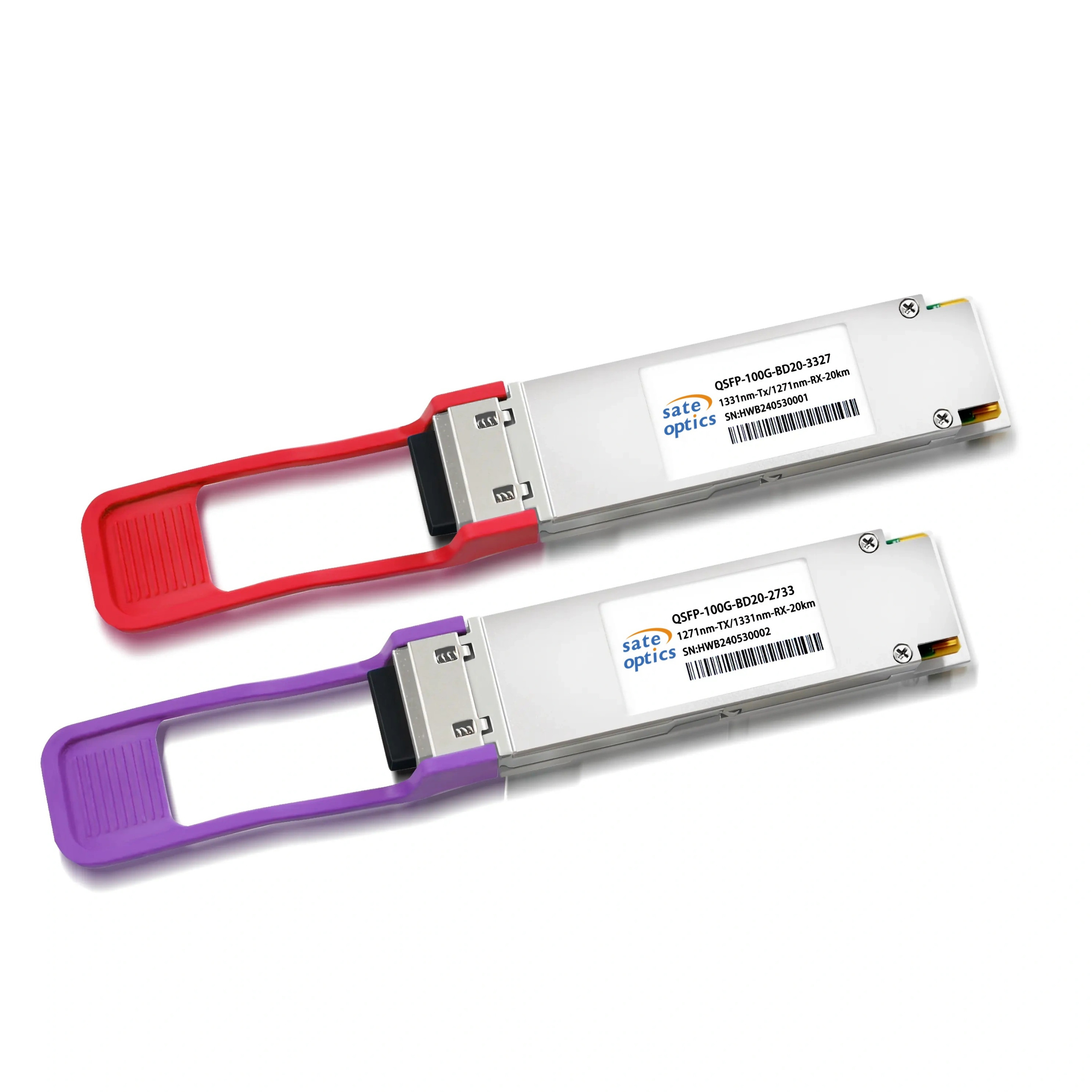 Cisco Compatible QSFP-100G-B20U4 & QSFP-100G-B20D4 | 100G BiDi QSFP28 20km LC Simplex