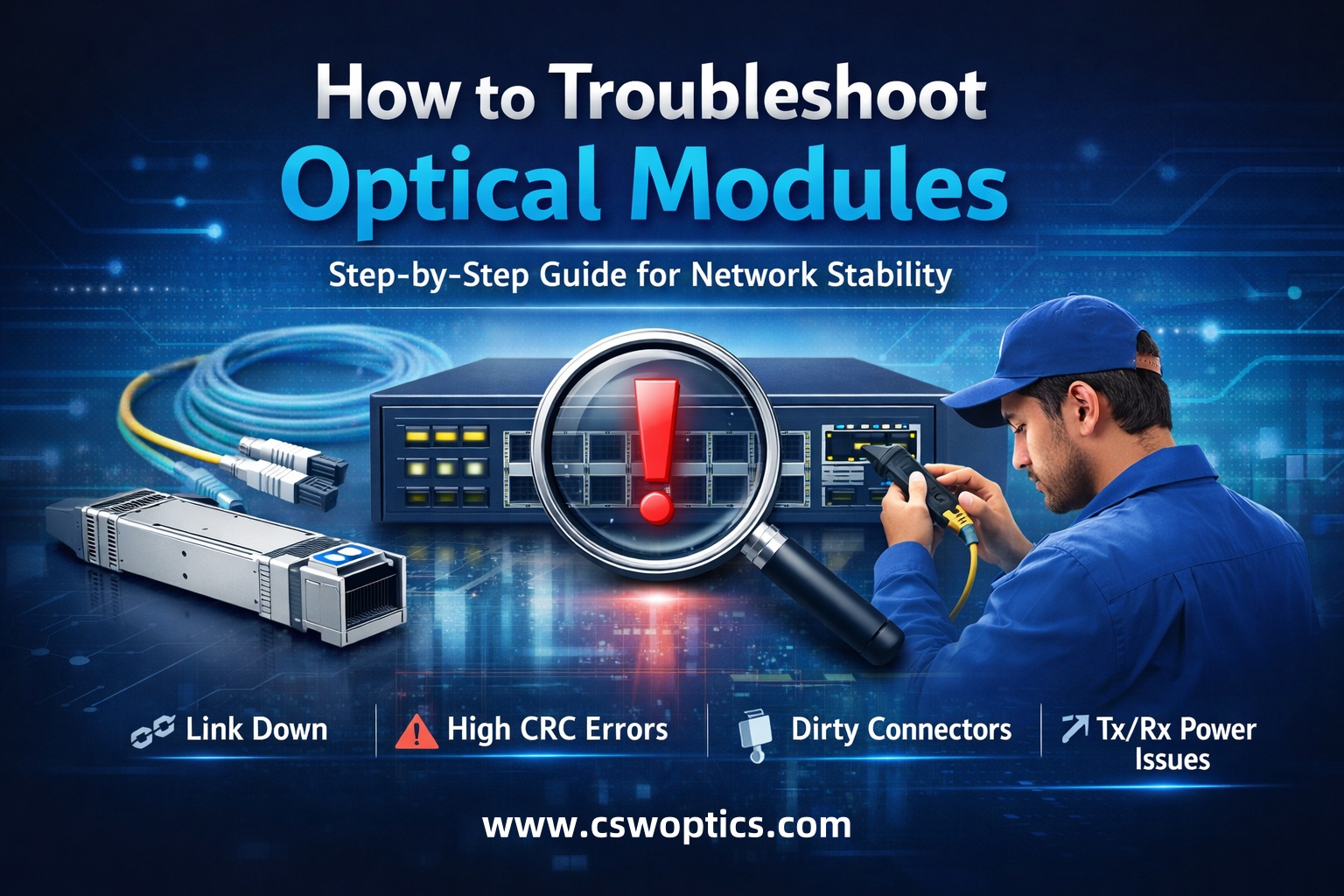 How to Troubleshoot Optical Modules | Complete Guide for Stable Network Links