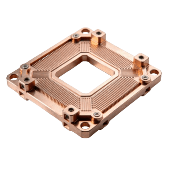 CNC Machined Copper Base Plate for High-Power Semiconductor-4
