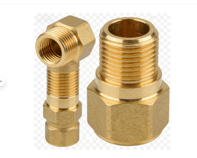 Custom Brass Threaded Insert and Fitting for Plumbing System-4