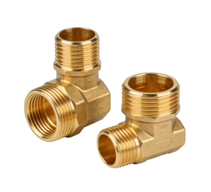 Custom Brass Threaded Insert and Fitting for Plumbing System-3