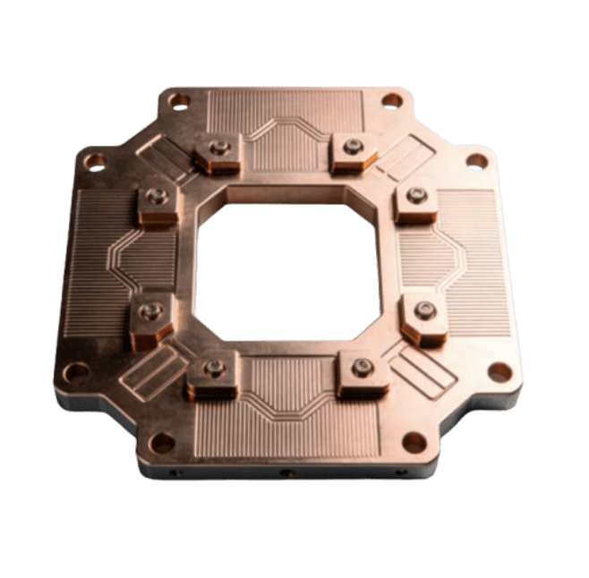 CNC Machined Copper Base Plate for High-Power Semiconductor-3