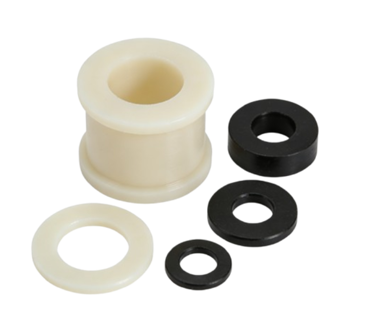 Custom Machined Nylon 66 Spacer and Washer for Automation-1