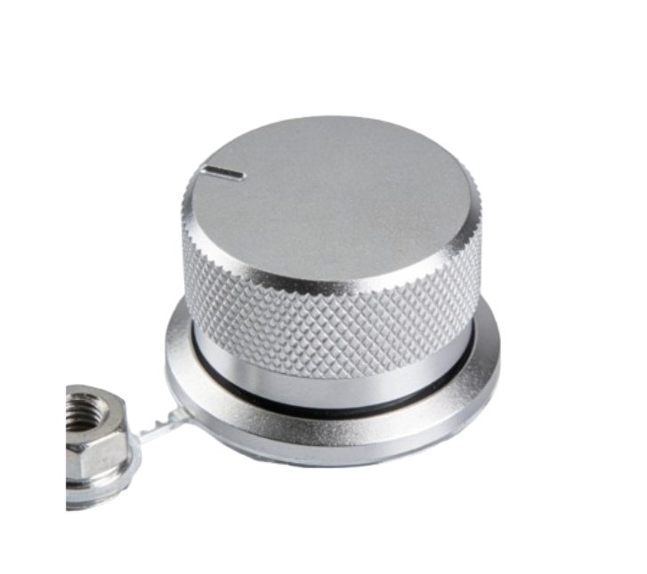 Knurled Aluminum Control Knob with Sandblasting Finish-1