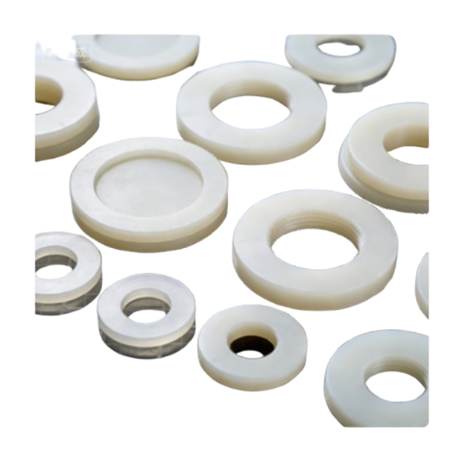 Custom Machined Nylon 66 Spacer and Washer for Automation-2
