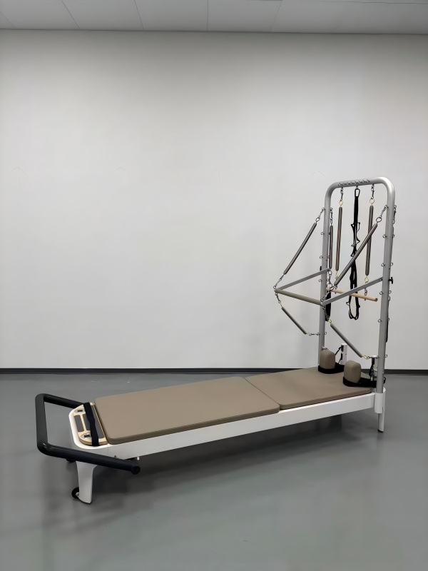 AL06 Pro Commercial Aluminum Pilates Reformer with Tower | High-Traffic Studio Edition