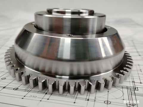 Precision CNC machined steel gear component for industrial equipment - Huasheng Precision