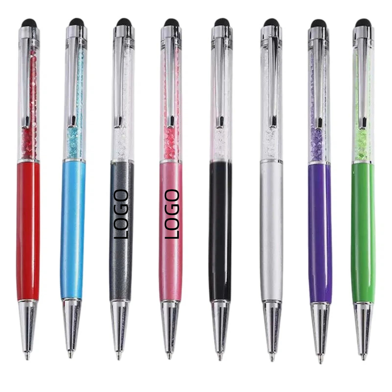 Custom Logo Metal Diamond Pen Bulk Crystal Gem Pens Wholesale