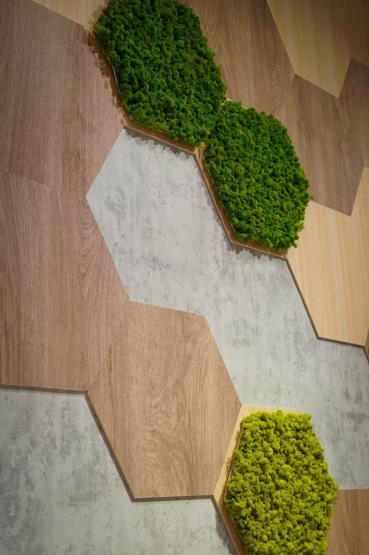 Wood printed Felt panel