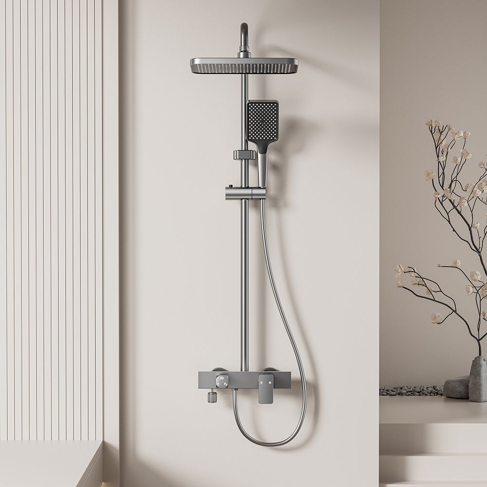 This premium shower set delivers a spa-like bathing experience with three versatile water functions, including a luxurious rainfall shower. Designed for high-end bathrooms, it blends elegant aesthetics, durable5