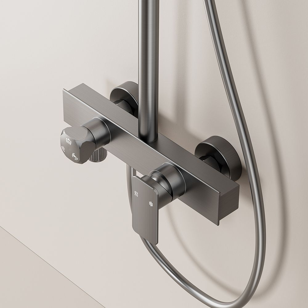 This premium shower set delivers a spa-like bathing experience with three versatile water functions, including a luxurious rainfall shower. Designed for high-end bathrooms, it blends elegant aesthetics, durable6