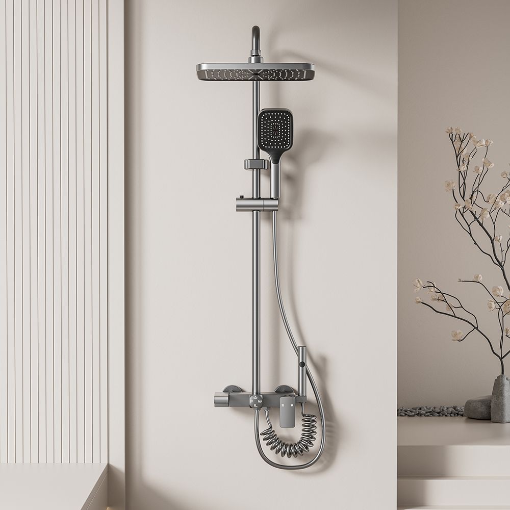 Bathroom Shower Set with Rainfall Headshower and Handheld 12