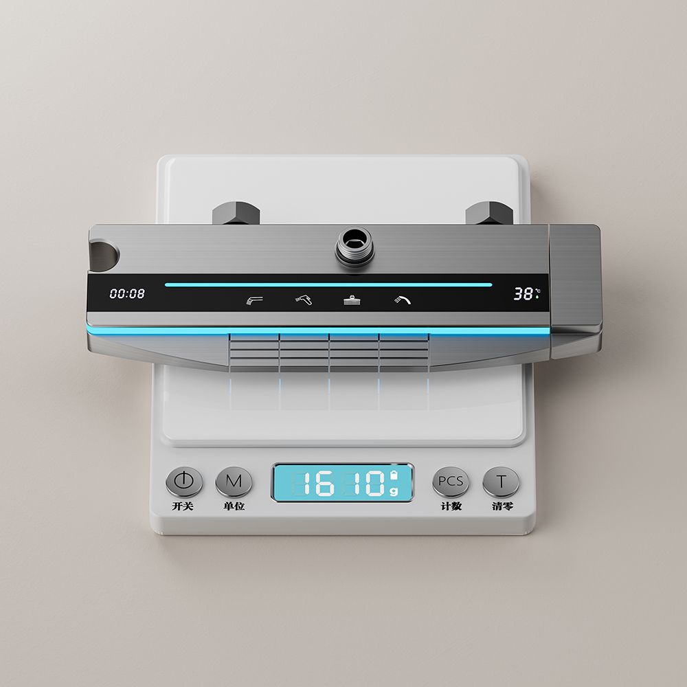 Luxury 4-Function Aluminum Thermostatic Shower Set for Ultimate Bathing Experience 6