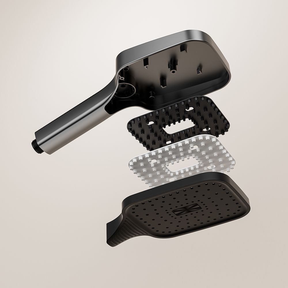 Bathroom Shower Set with Rainfall Headshower and Handheld 16