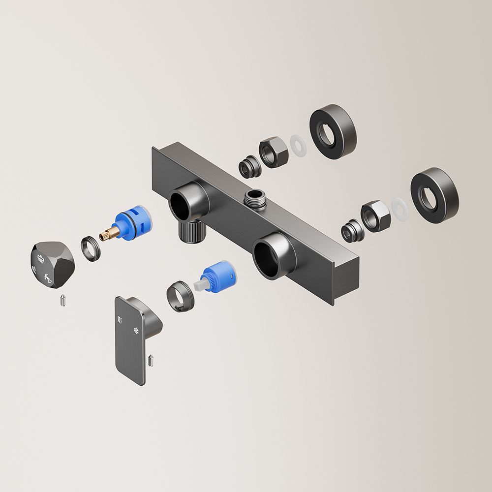 This premium shower set delivers a spa-like bathing experience with three versatile water functions, including a luxurious rainfall shower. Designed for high-end bathrooms, it blends elegant aesthetics, durable8