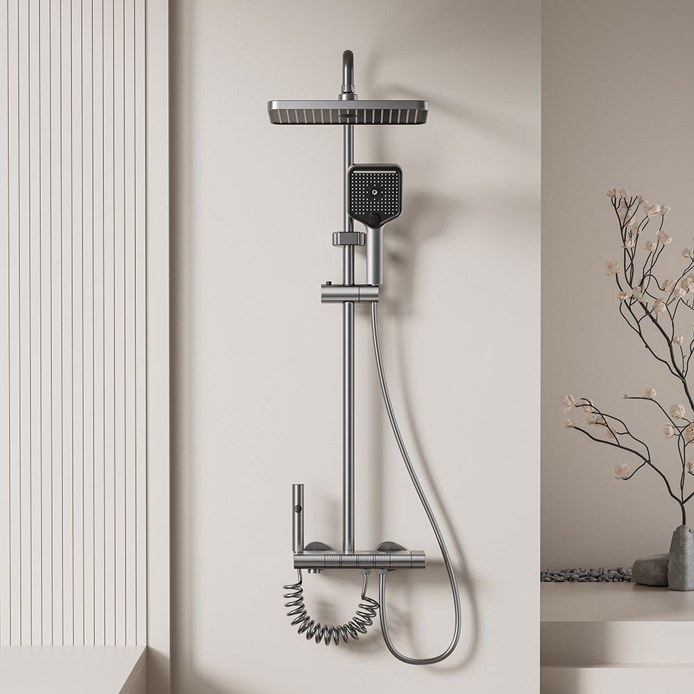 Professional Hot Selling Aluminum Shower Head Wall Mounted Bathroom Concealed Bathroom Shower Set 3